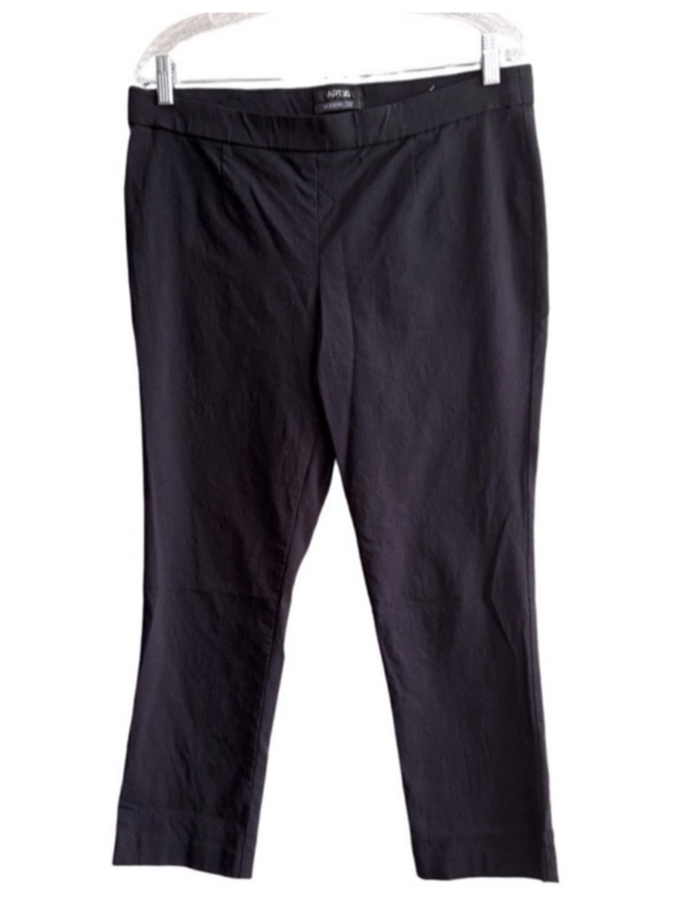 Apt. 9 Ankle Pants Modern Fit Pull-on Black Size LP